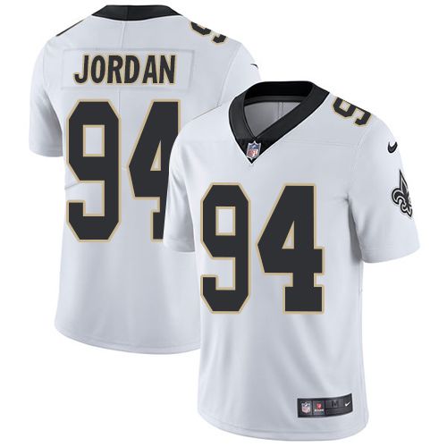Men New Orleans Saints #94 Cameron Jordan Nike White Vapor Limited NFL Jersey